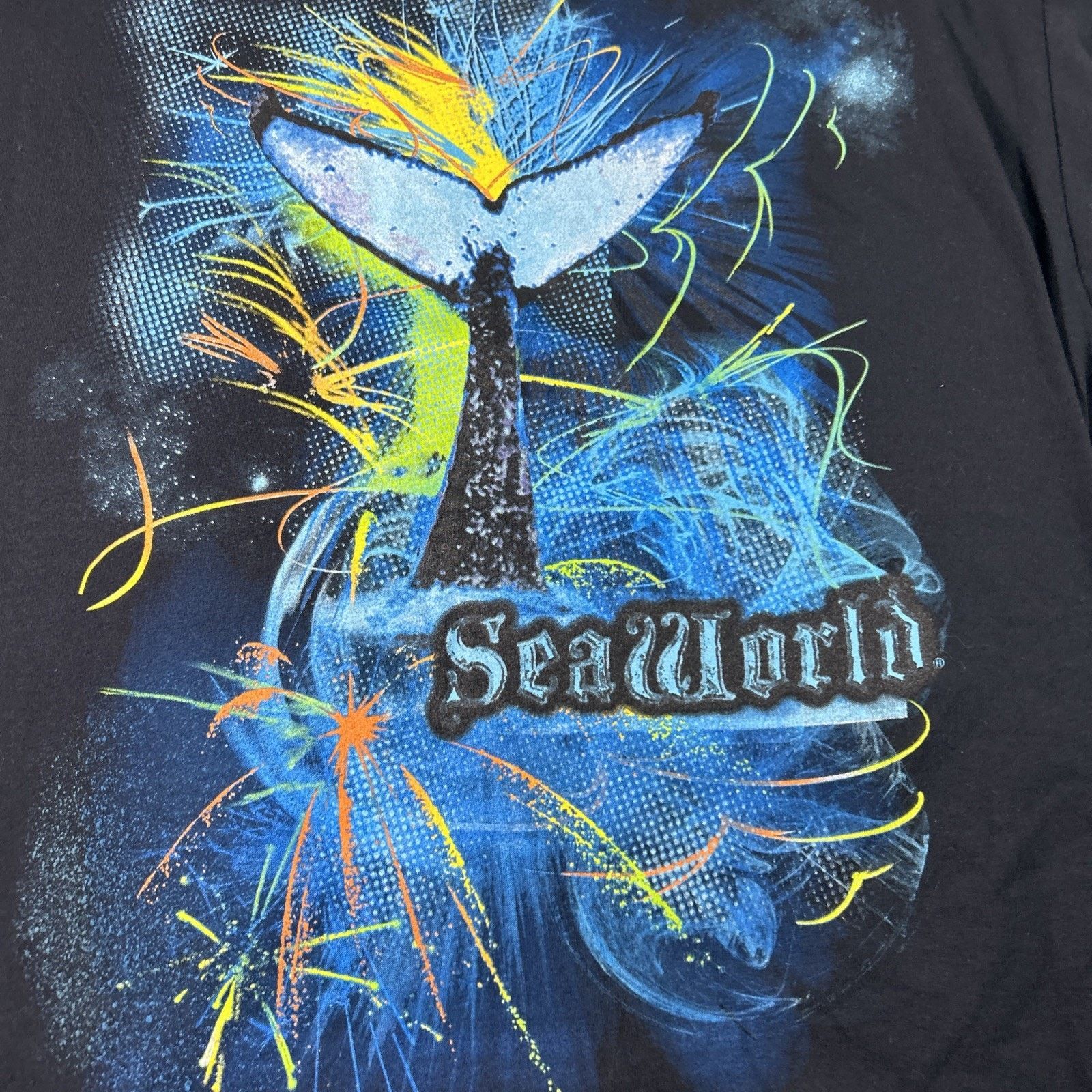 Quiksilver Sea World Orca Retro Print Shirt Men 2XL Ocean Surfing Surf Size US XXL / EU 58 / 5 - 5 Thumbnail