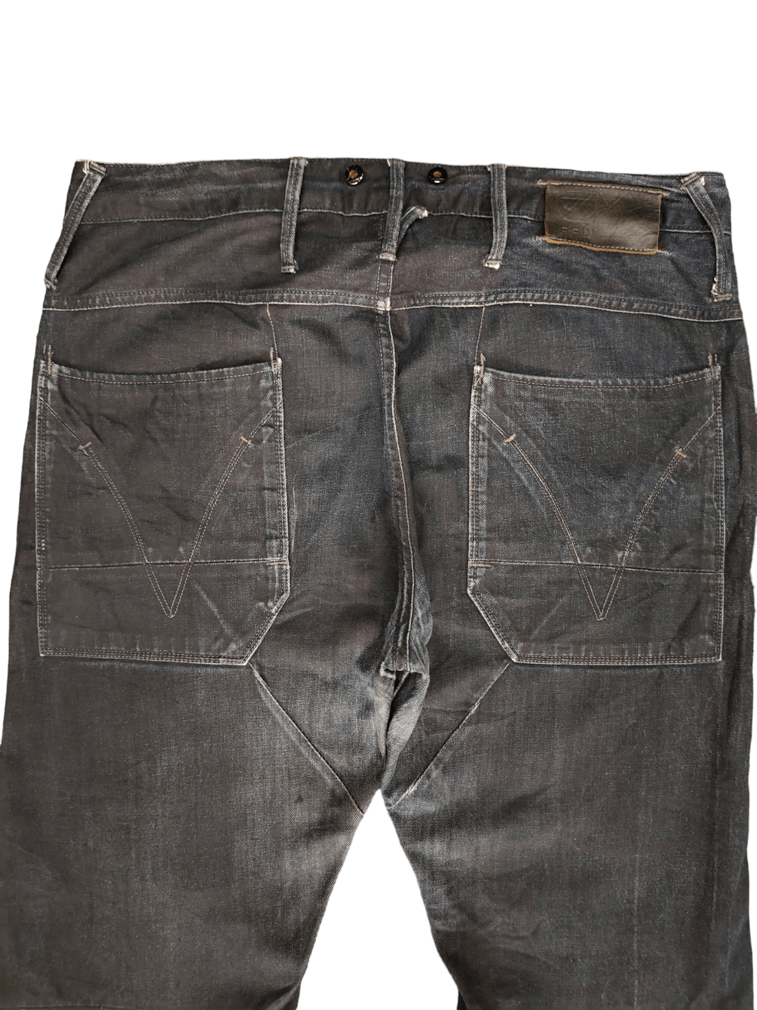 G-Star Vintage G-Star Raw Waxed Denim Jeans Y2k Streetwear Size US 36 / EU 52 - 4 Thumbnail