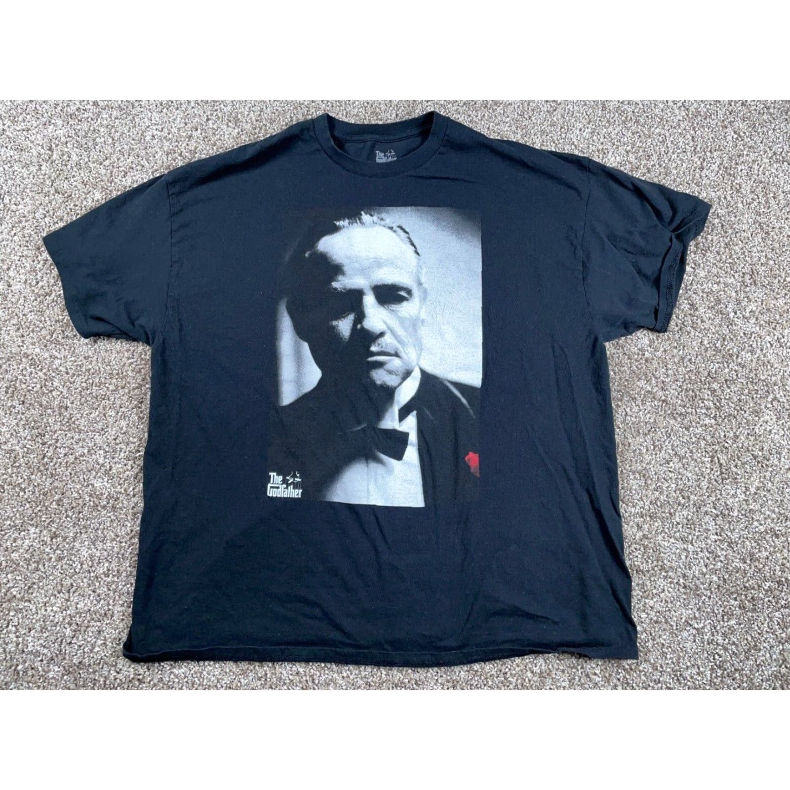 Vintage VINTAGE The Godfather T-Shirt Adult 2XL Men Black Graphic Print Movie Retro Marlon Brando Size US XXL / EU 58 / 5 - 2 Thumbnail