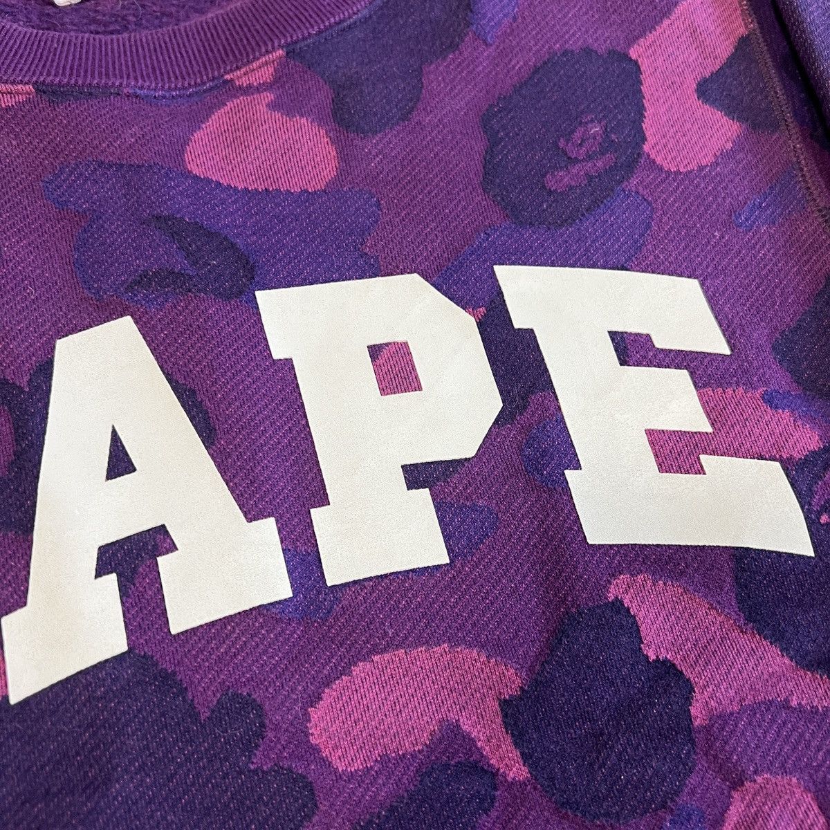 Bape Color Camo Jacquard Crewneck Size US M / EU 48-50 / 2 - 9 Thumbnail