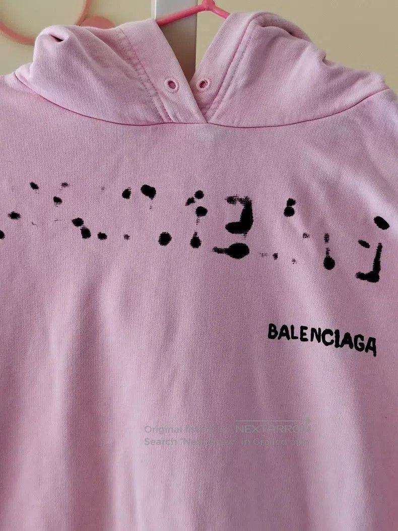 Balenciaga Balenciaga Pink Hooded Sweatshirt Size US M / EU 48-50 / 2 - 3 Thumbnail