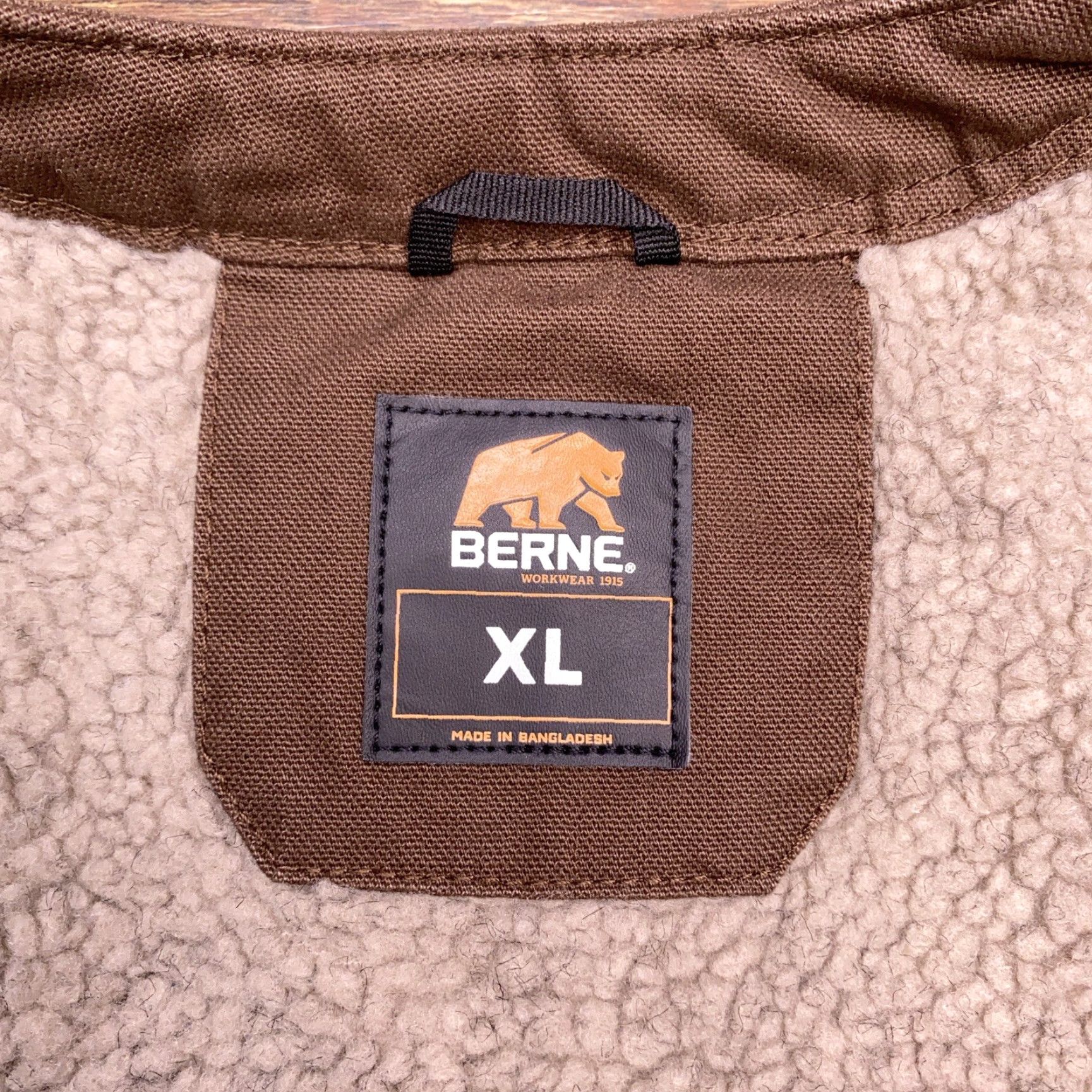 Vintage Berne Workwear Vest Mens XL Brown Canvas Sherpa Lined New Size US XL / EU 56 / 4 - 4 Thumbnail