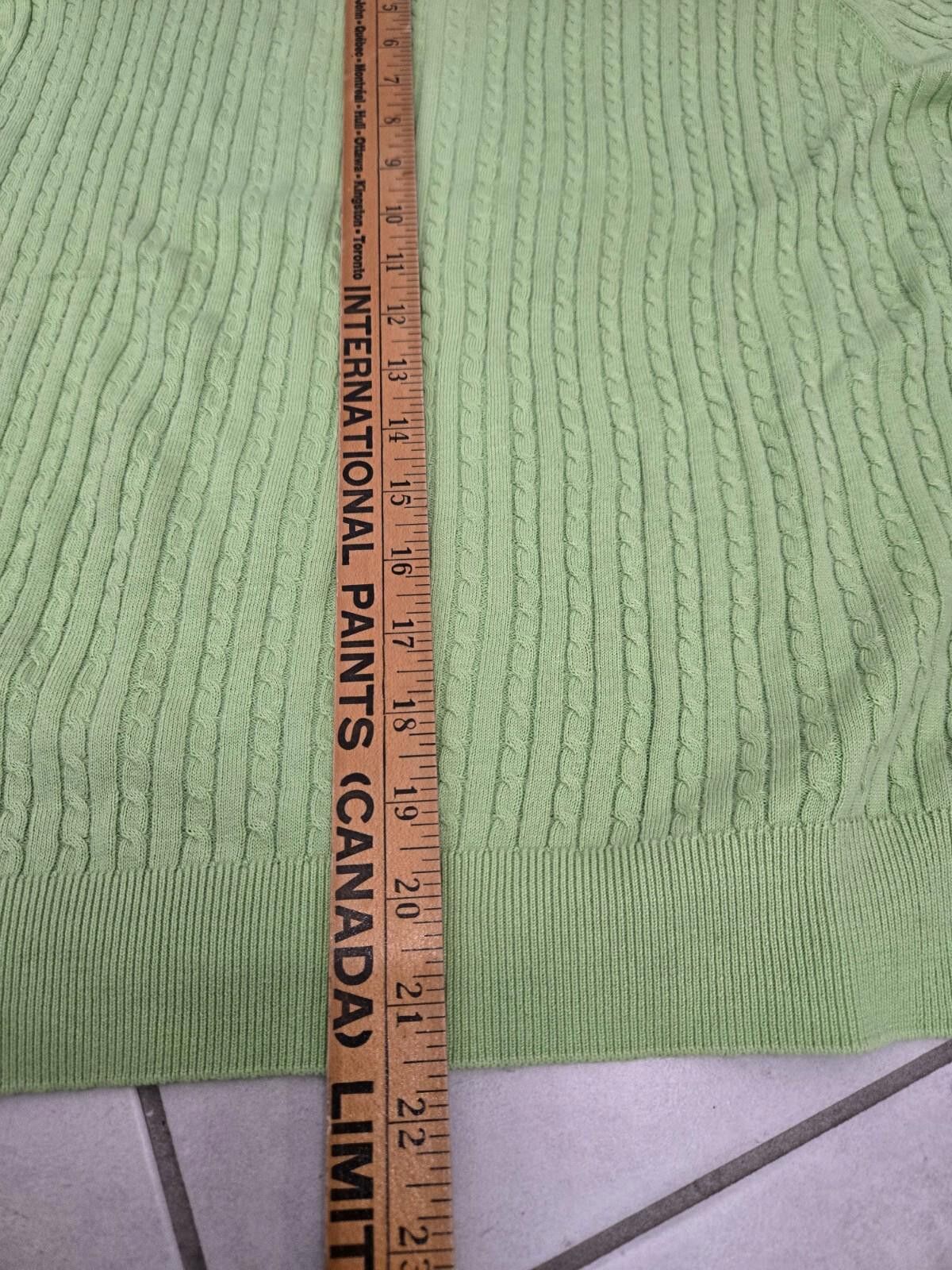 Burberry Burberry's Sweater Women's Medium Cable Knit Green Size M / US 6-8 / IT 42-44 - 7 Thumbnail