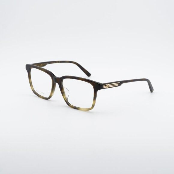 Gucci GG1293OA 003 Eyeglasses Vintage Havana 54mm Square