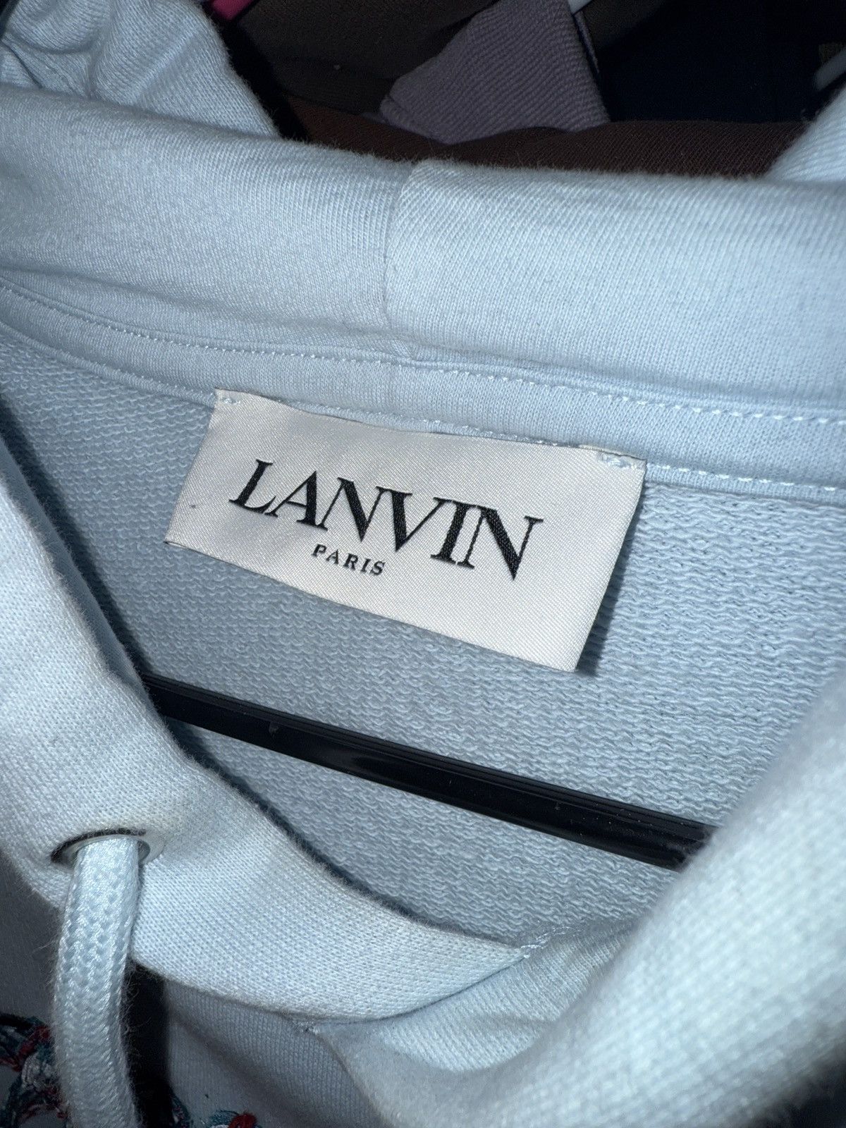 Lanvin Lanvin Light blue embroided lace curb Size US M / EU 48-50 / 2 - 2 Thumbnail