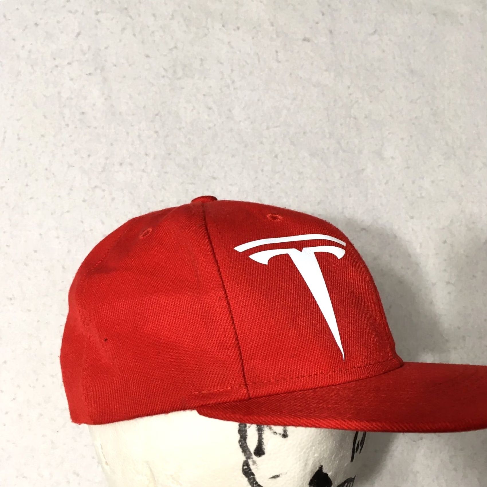 Vintage TESLA COMPANY BASEBALL HAT Red SNAP BACK Athletic Employee Cap QUALITY Mens Size ONE SIZE - 3 Thumbnail