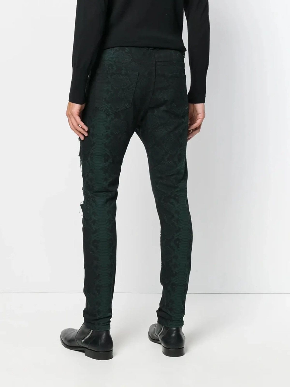 Balmain Balmain Snake Print Jeans Size US 31 - 3 Thumbnail
