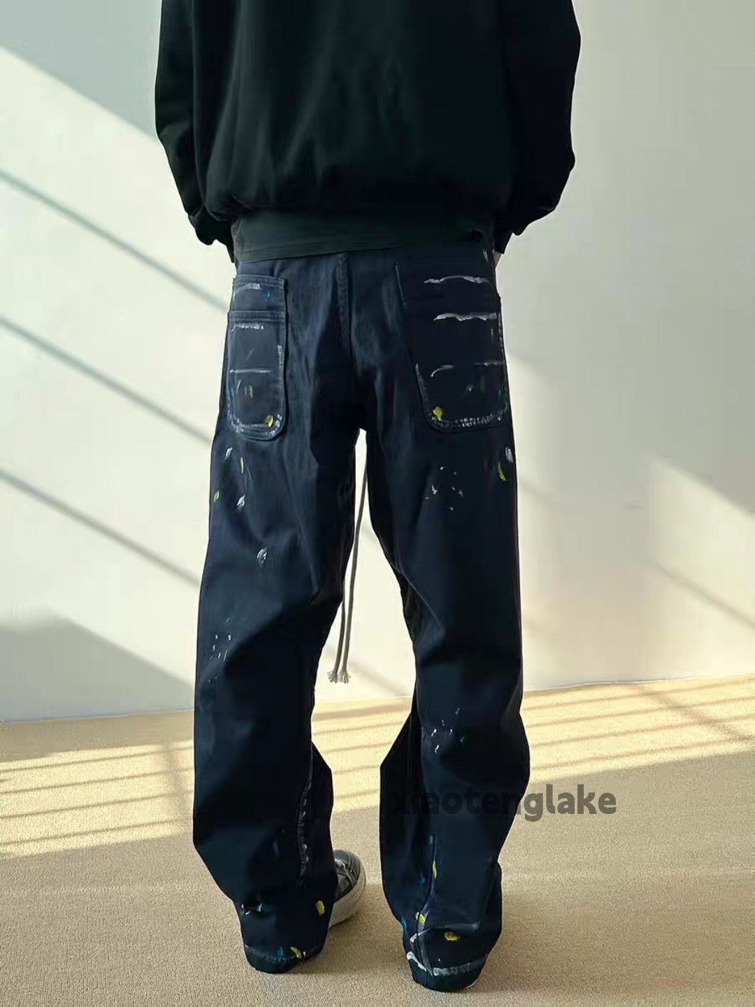 Designer × Japanese Brand × Vintage utility skate hiphop loose baggy paint cargo pants Size US 30 / EU 46 - 2 Thumbnail