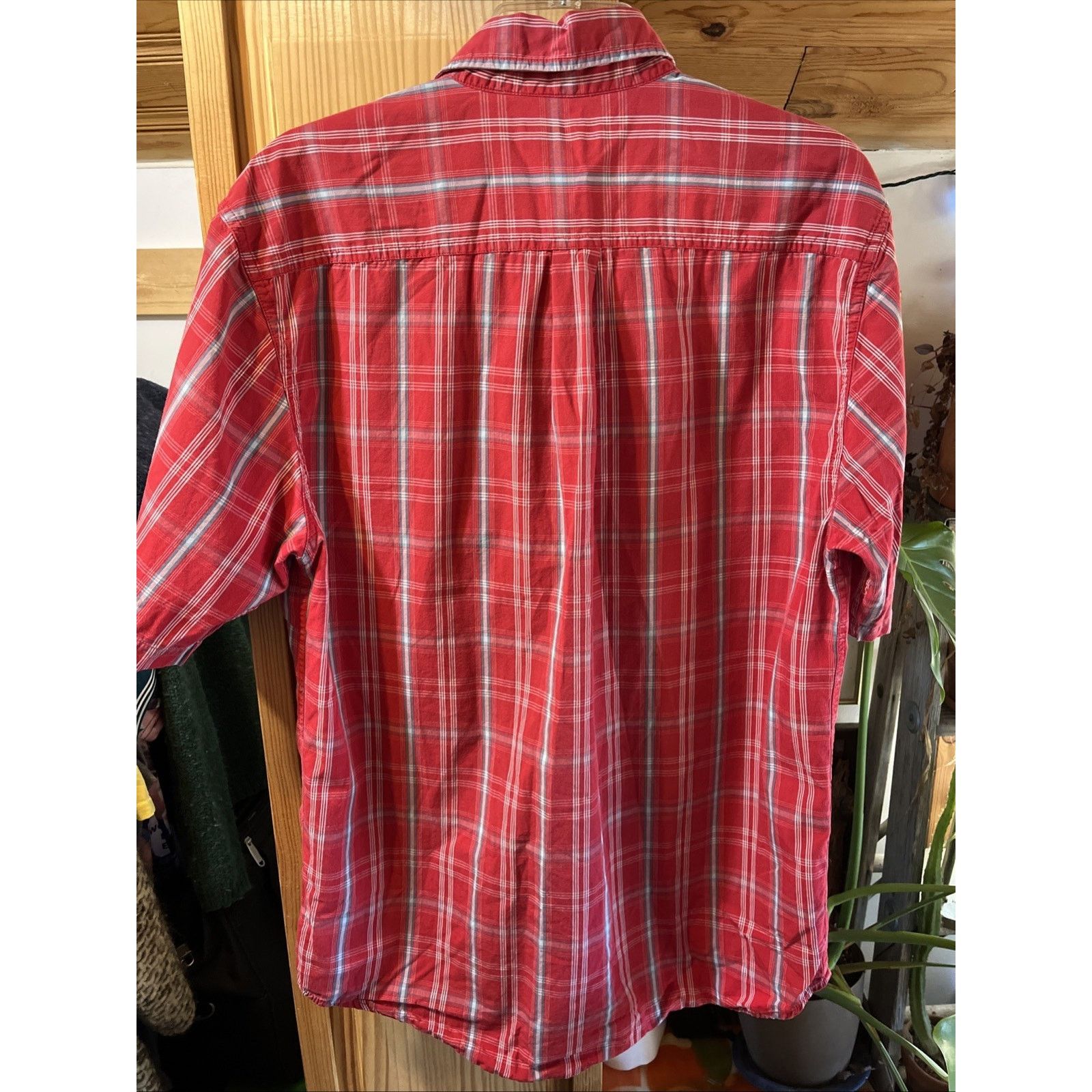 Carhartt Cabelas Shirt Men’s M Button Red Plaid Short Sleeve Cotton Size US M / EU 48-50 / 2 - 6 Thumbnail