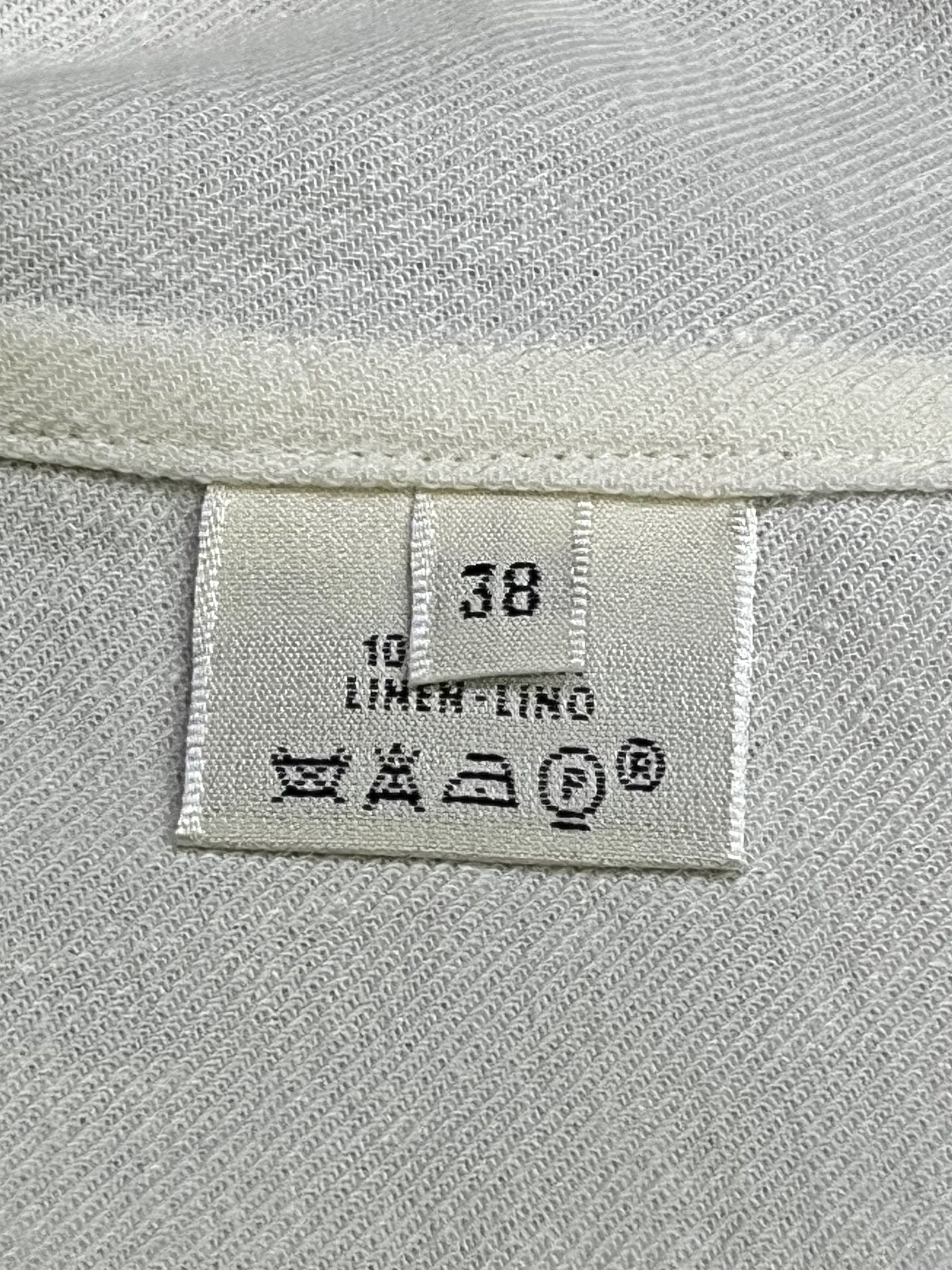 Hermes Authentic Vintage Hermès Linen Blazer Size S / US 4 / IT 40 - 8 Thumbnail
