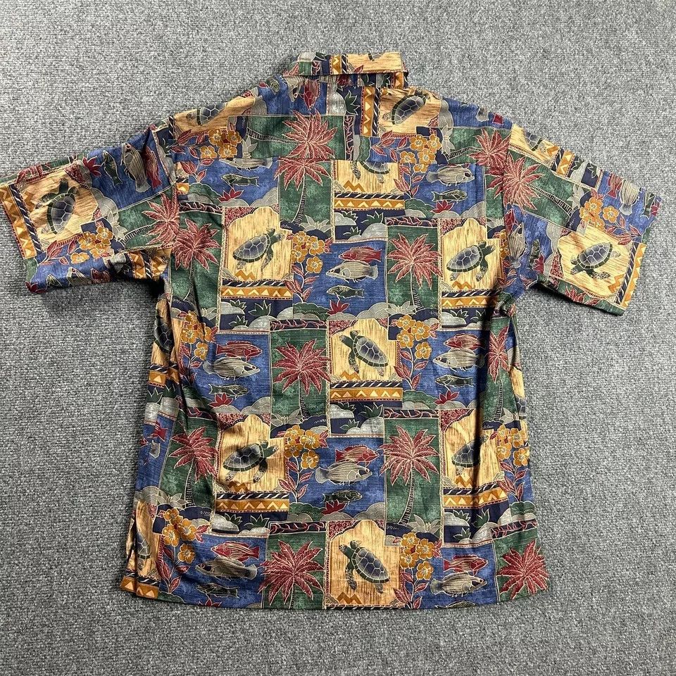 Tori Richard Tori Richard Shirt Mens Medium Hawaiian Patchwork Sea Lawn Size US M / EU 48-50 / 2 - 6 Thumbnail