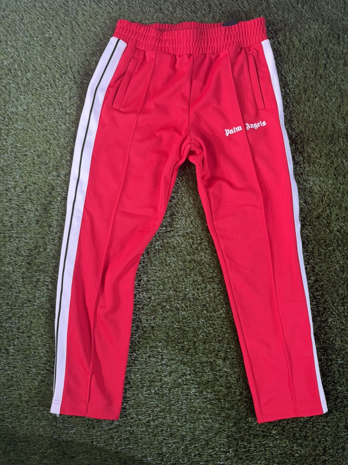 Palm Angels Red Classic Track Suit Pants Made In Italy