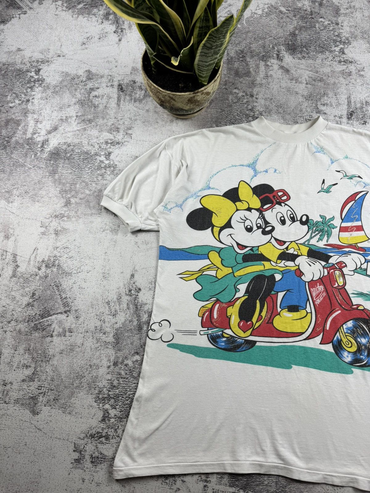 Disney 1980 Americanwear 80S 90S Mickey Mouse Cartoon T Shirt Tee Size US XXL / EU 58 / 5 - 3 Thumbnail