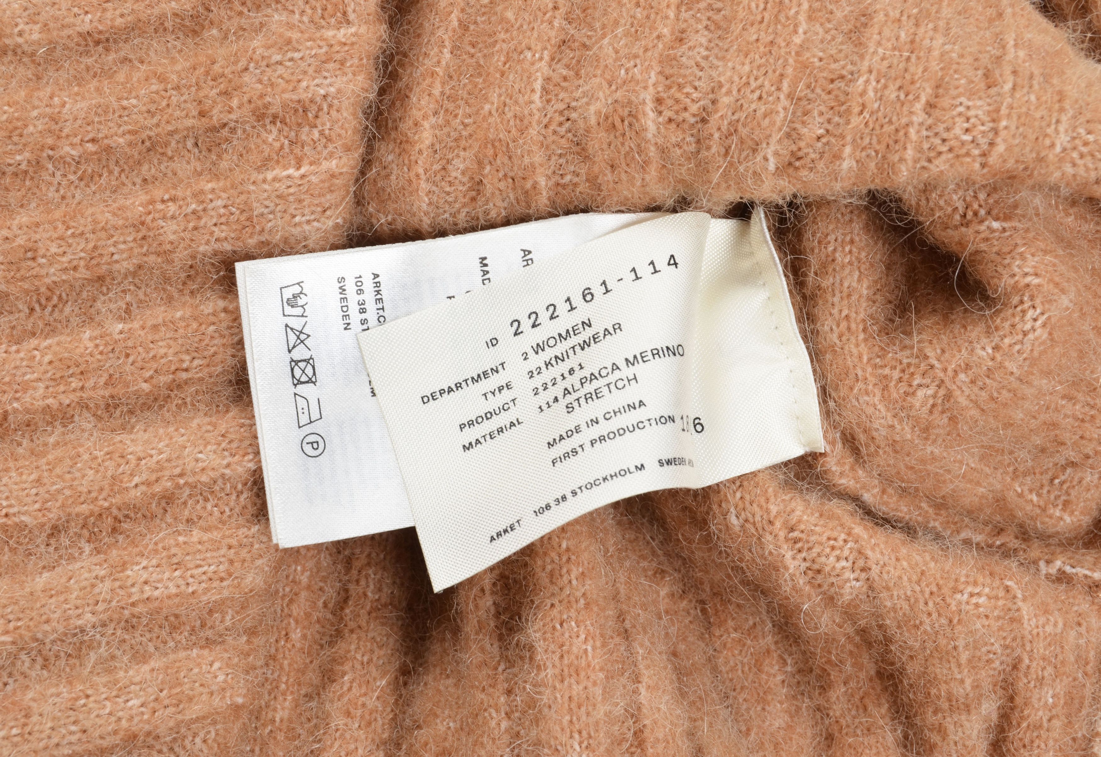 Arket Arket Alpaca Merino Soft Cozy Ribbet Long Sweater Size L / US 10 / IT 46 - 6 Thumbnail