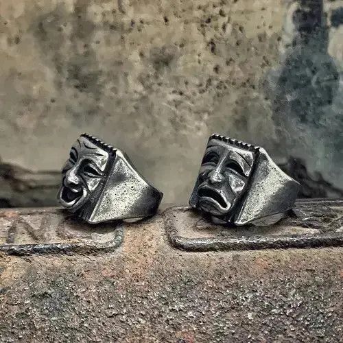 Japanese Brand × Ring Of Fire Mask Ring Size 7 8 9 10 11 Size ONE SIZE - 3 Thumbnail