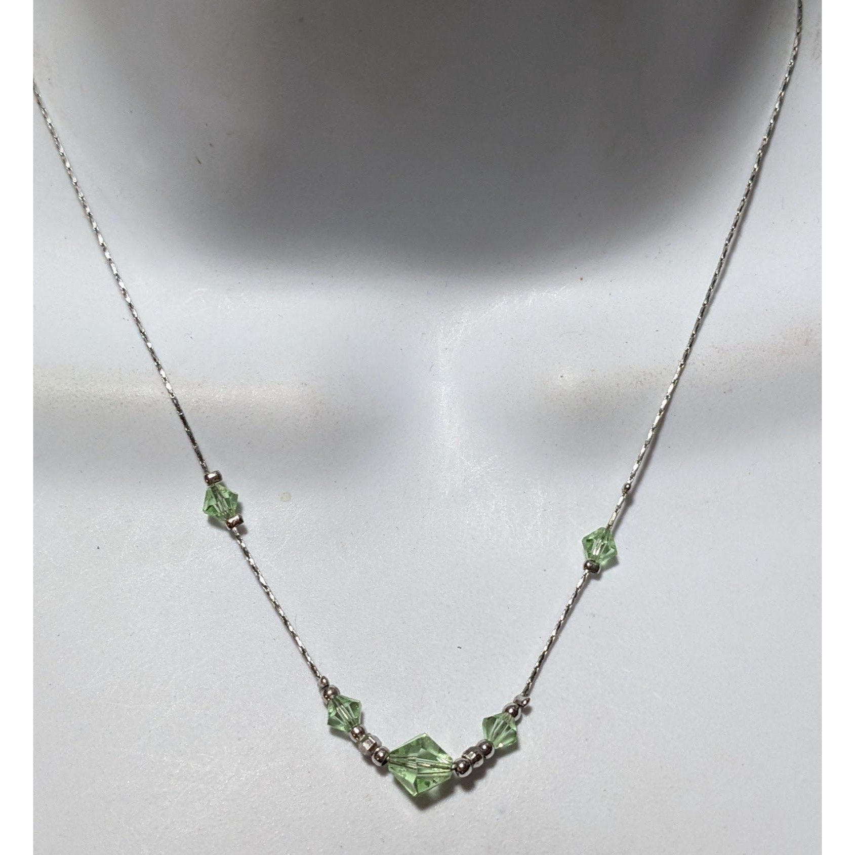Other Minimalist Green And Silver Beaded Necklace Size ONE SIZE - 9 Thumbnail