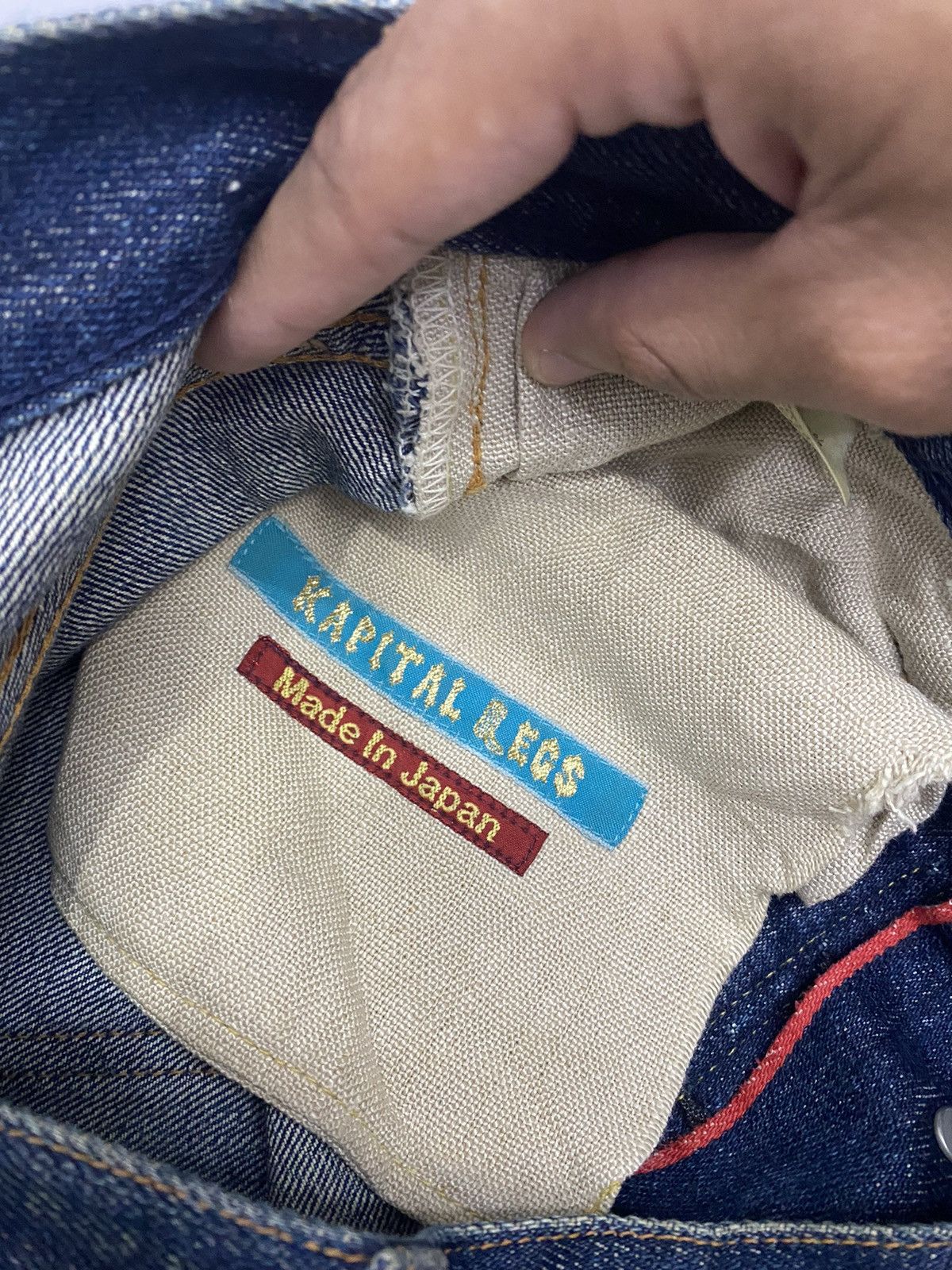 Kapital × Kapital Kountry 🇯🇵 KAPITAL🔥LEGS SELVEDGE DISTRESSED DENIM JEANS JAPAN Size US 28 / EU 44 - 10 Thumbnail