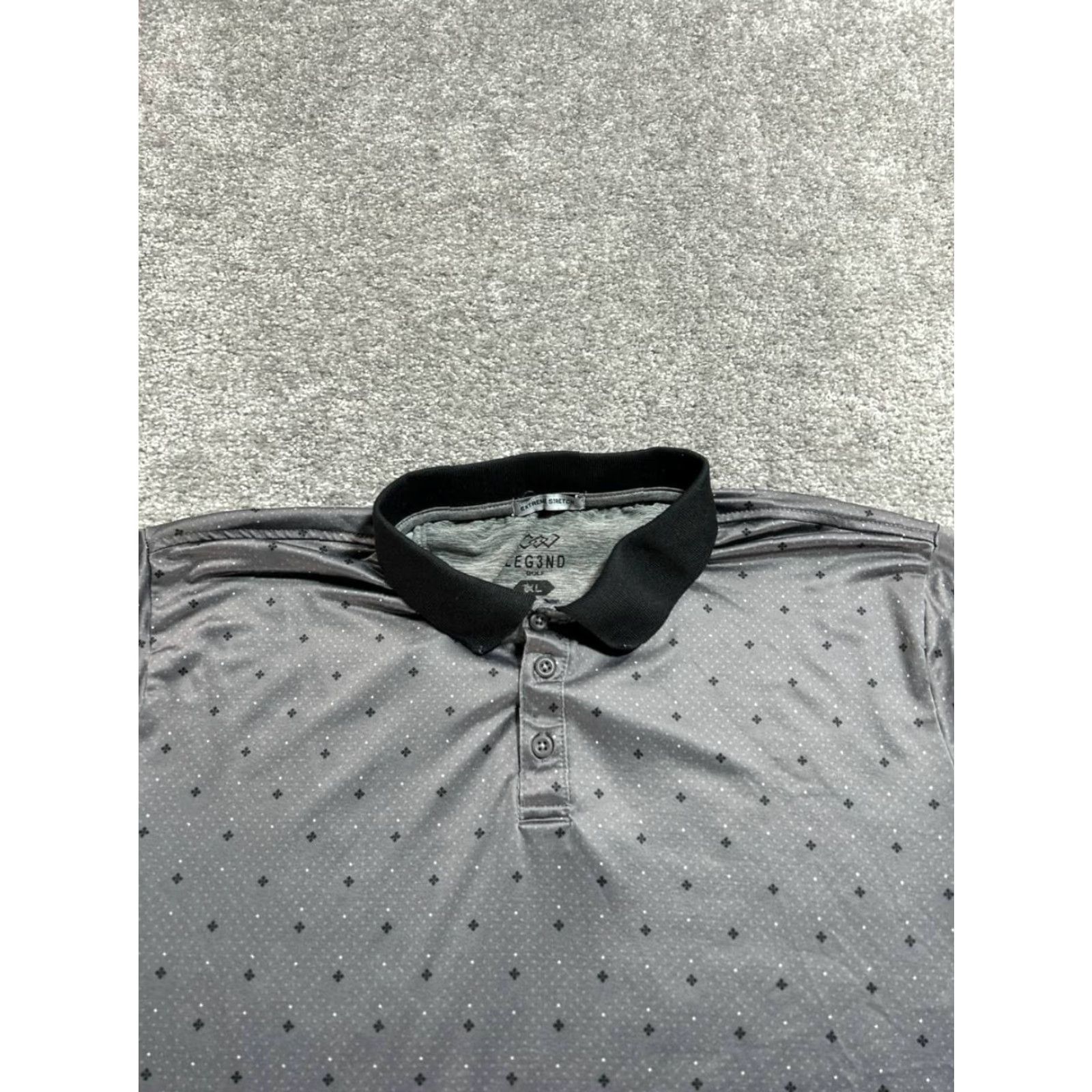 Vintage Leg3nd Golf Polo Shirt Mens XL Gray Extreme Stretch Moisture Wicking Athleisure Polo Shirt Mens XL Gray Extreme Stretch Moisture Wicking Athleisure Size US XL / EU 56 / 4 - 3 Thumbnail