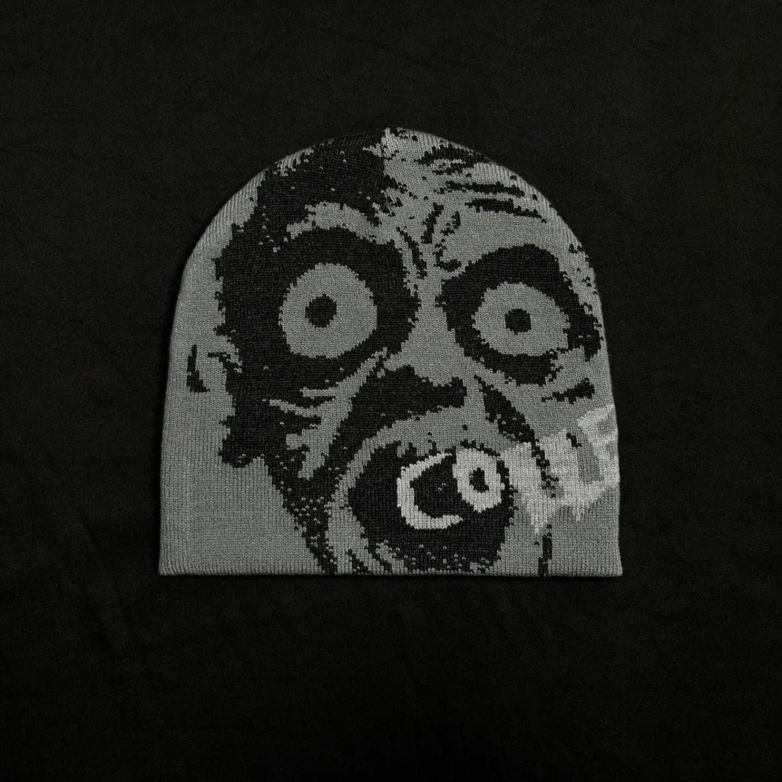 Japanese Brand Rare Collective Studios Zombie No Cuff Knit Skull Cap Beanie Size ONE SIZE - 3 Thumbnail