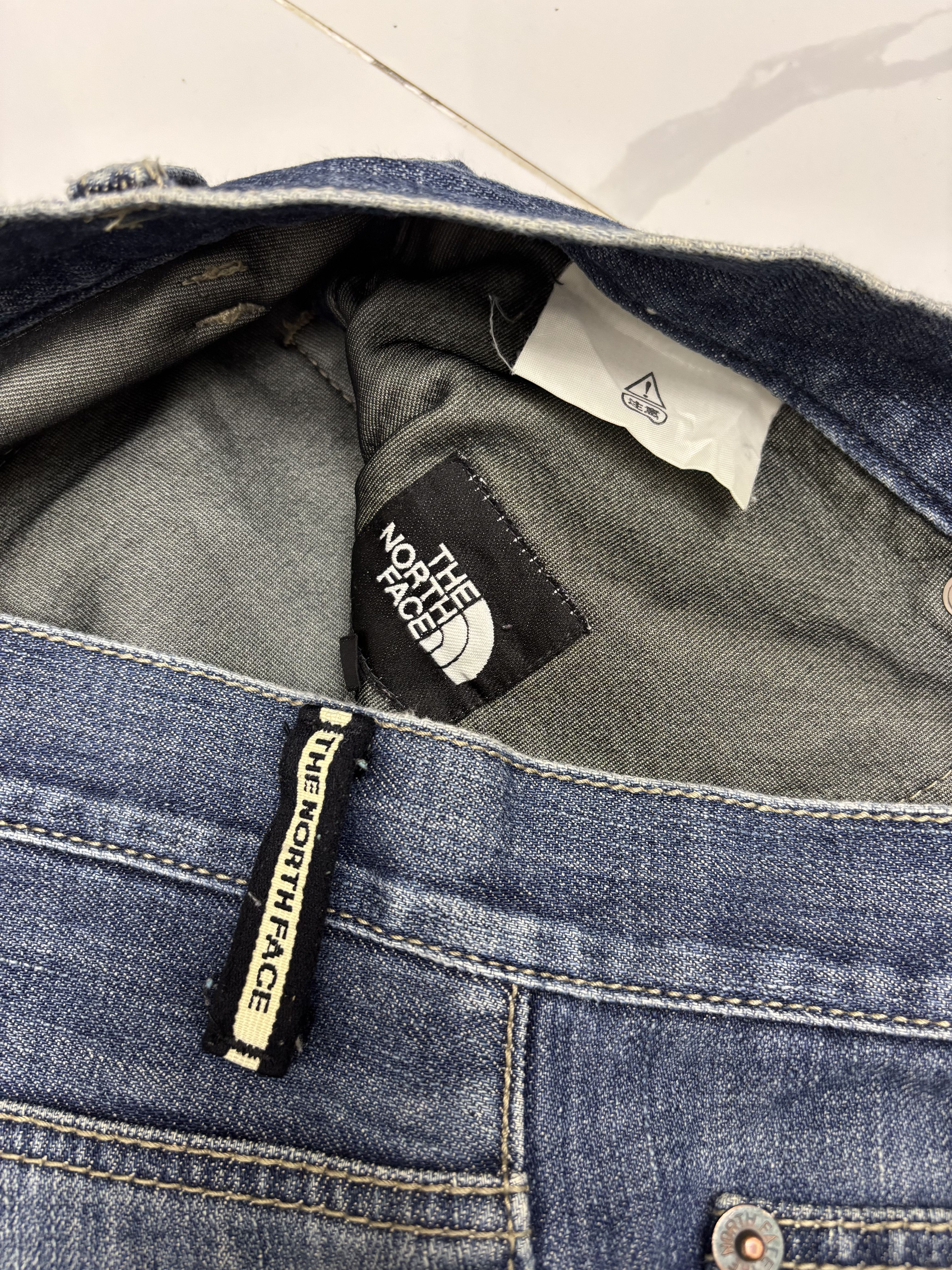 Junya Watanabe × The North Face The North Face Windstopper Distressed Denim Jeans Size US 33 - 9 Thumbnail