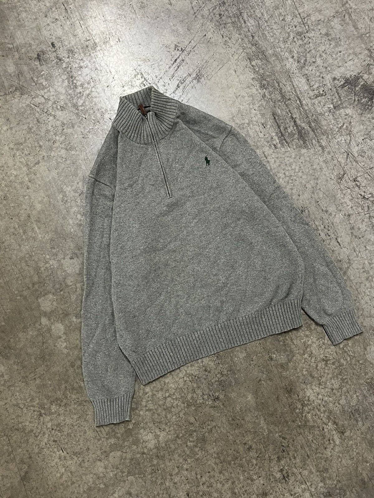 Polo Ralph Lauren × Vintage Polo Ralph Lauren vintage 1/4th zip knit sweater preppy hype Size US XL / EU 56 / 4 - 1 Thumbnail