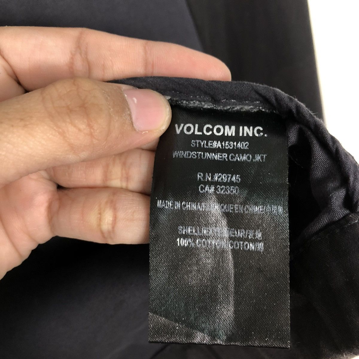Japanese Brand 🔥RICH BLACK VINTAGE BIKER JACKET VOLCOM CAMOUFLAGE DESIGN Size US M / EU 48-50 / 2 - 21 Thumbnail