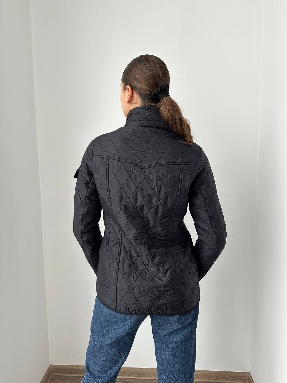 Barbour × Vintage Vintage Barbour International Quilted Black Jacket Size M / US 6-8 / IT 42-44 - 16 Thumbnail