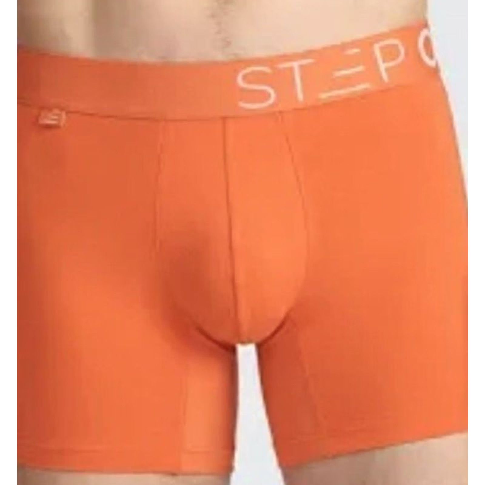 Vintage Step One / 1 Men’s Classic Designer Boxer Briefs Fly Underwear 5XL -Orange Size 48R - 2 Thumbnail