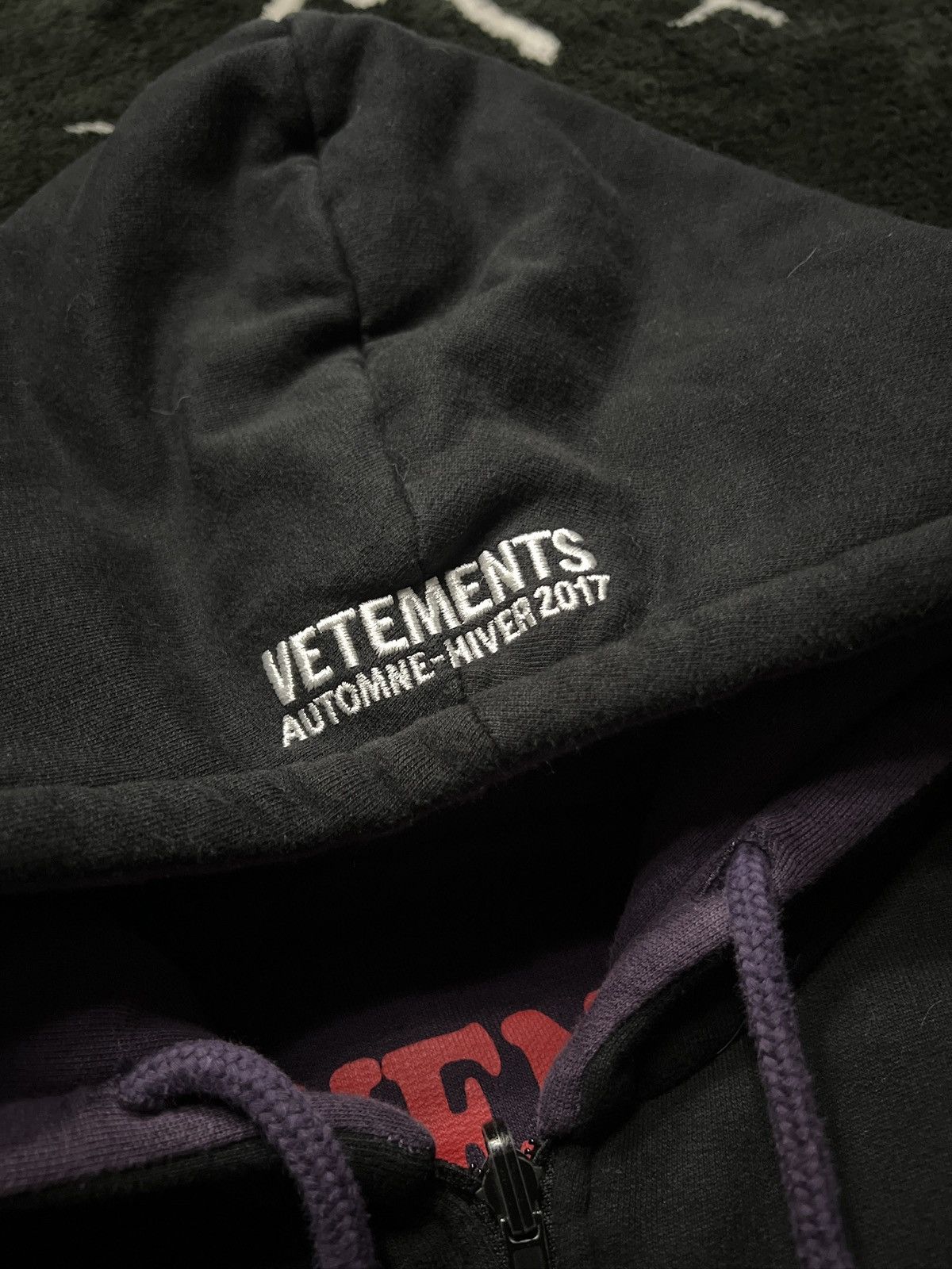 Vetements AW16 - Total Fucking Darkness (TFD) Reversible Bomber Hoodie Size US L / EU 52-54 / 3 - 7 Thumbnail