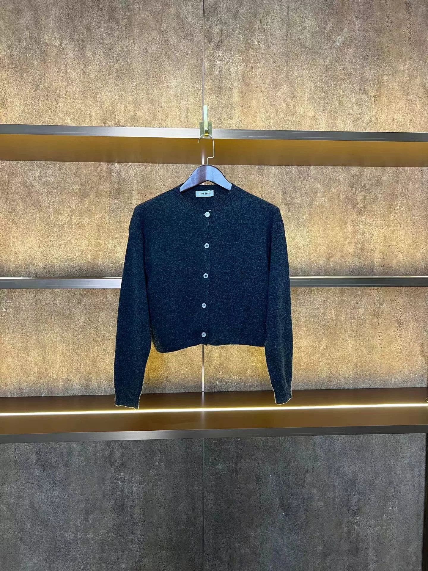 Miu Miu Miumiu Slogan Cashmere Cardigan Size S / US 4 / IT 40 - 1 Thumbnail