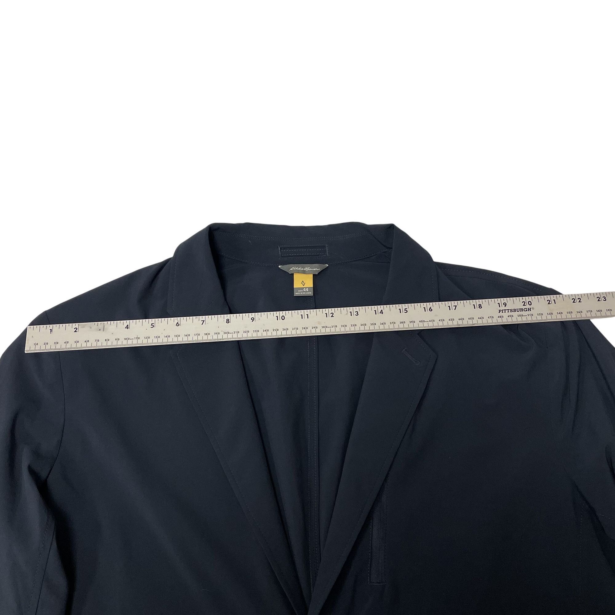 Eddie Bauer Eddie Bauer TRAVEX Navy Blue Unstructured Sport Coat Size 44R - 8 Thumbnail