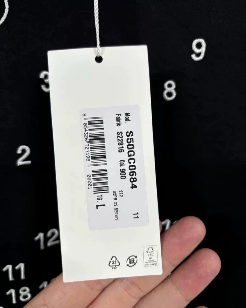 Maison Margiela Maison Margiela Letter pattern printed round-neck T-shirt 2 Size US L / EU 52-54 / 3 - 4 Thumbnail