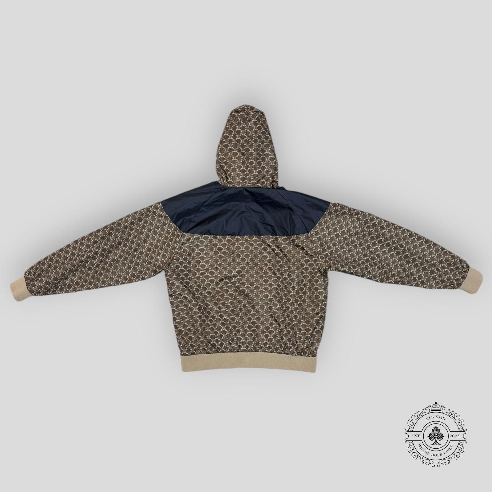 Celine Nylon Monogram Jacket in Beige / Black
