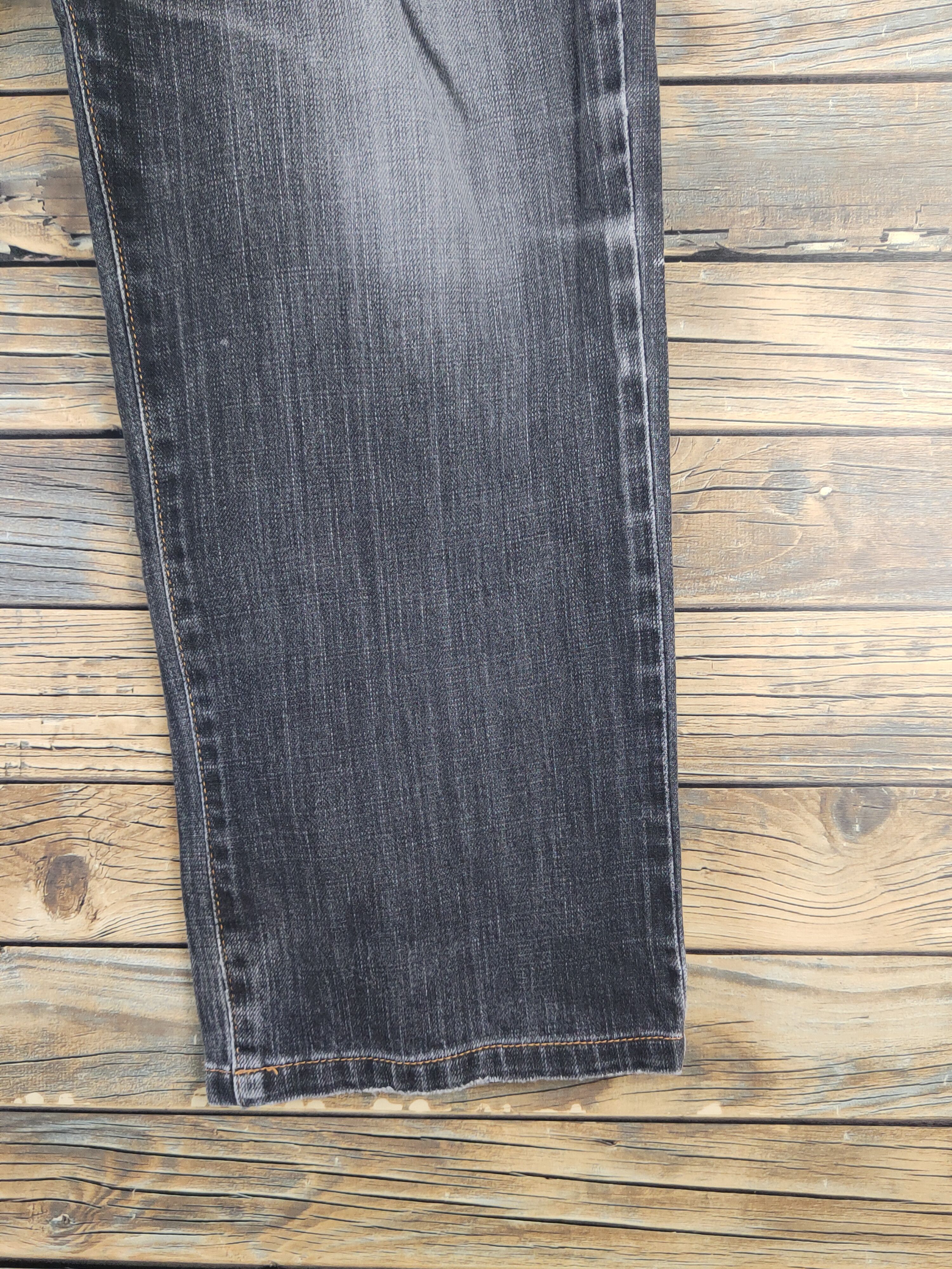 Edwin Edwin Black Distressed Ripped Jeans #W1322 Size US 35 - 6 Thumbnail