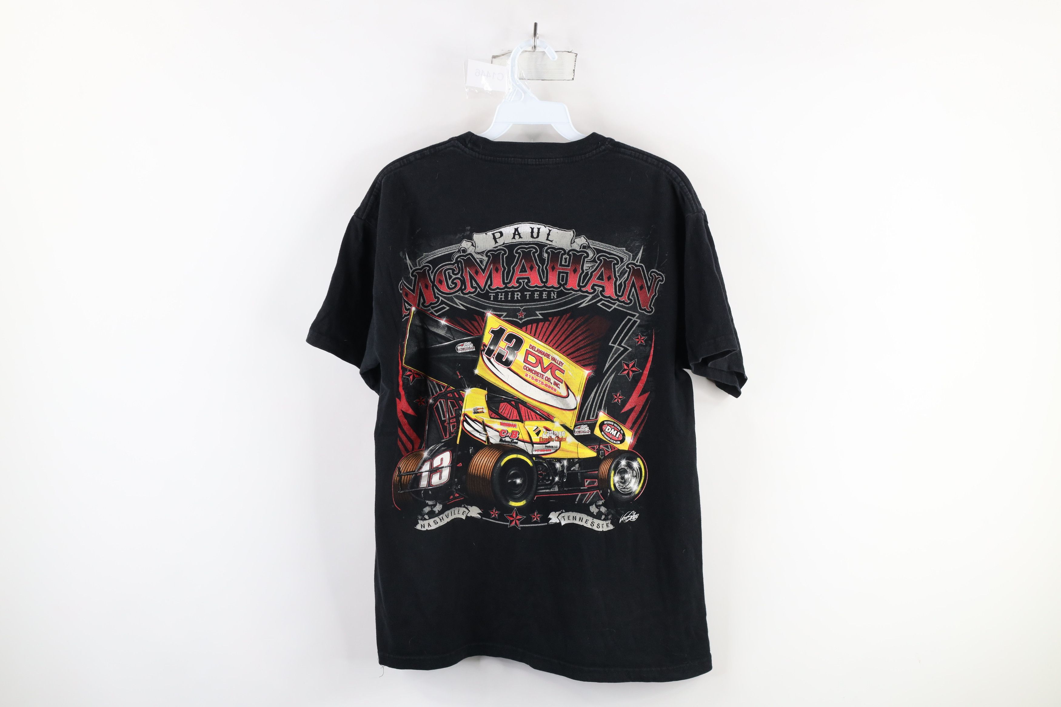 Vintage Vintage Y2K Paul McMahan Car Racing T-Shirt Black Cotton Size US M / EU 48-50 / 2 - 15 Thumbnail