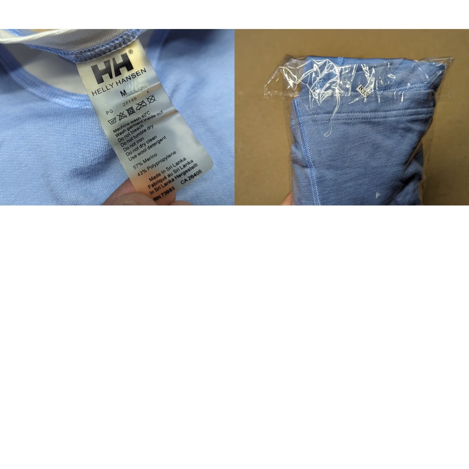 Helly Hansen Helly Hansen Base Layer Shirt Womens Medium Running Ski Sport Outdoor Blue Shirt Ladies M Ski Size M / US 6-8 / IT 42-44 - 8 Thumbnail