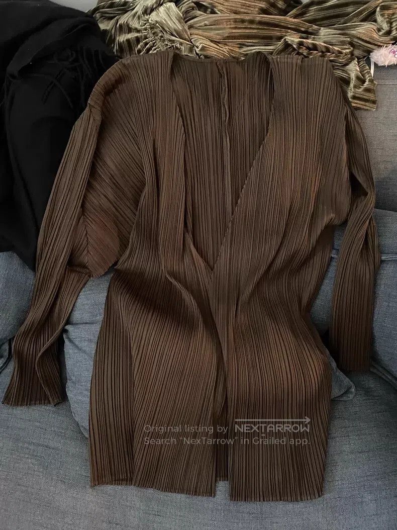 Issey Miyake Issey Miyake Ruched Coat Size US L / EU 52-54 / 3 - 1 Thumbnail