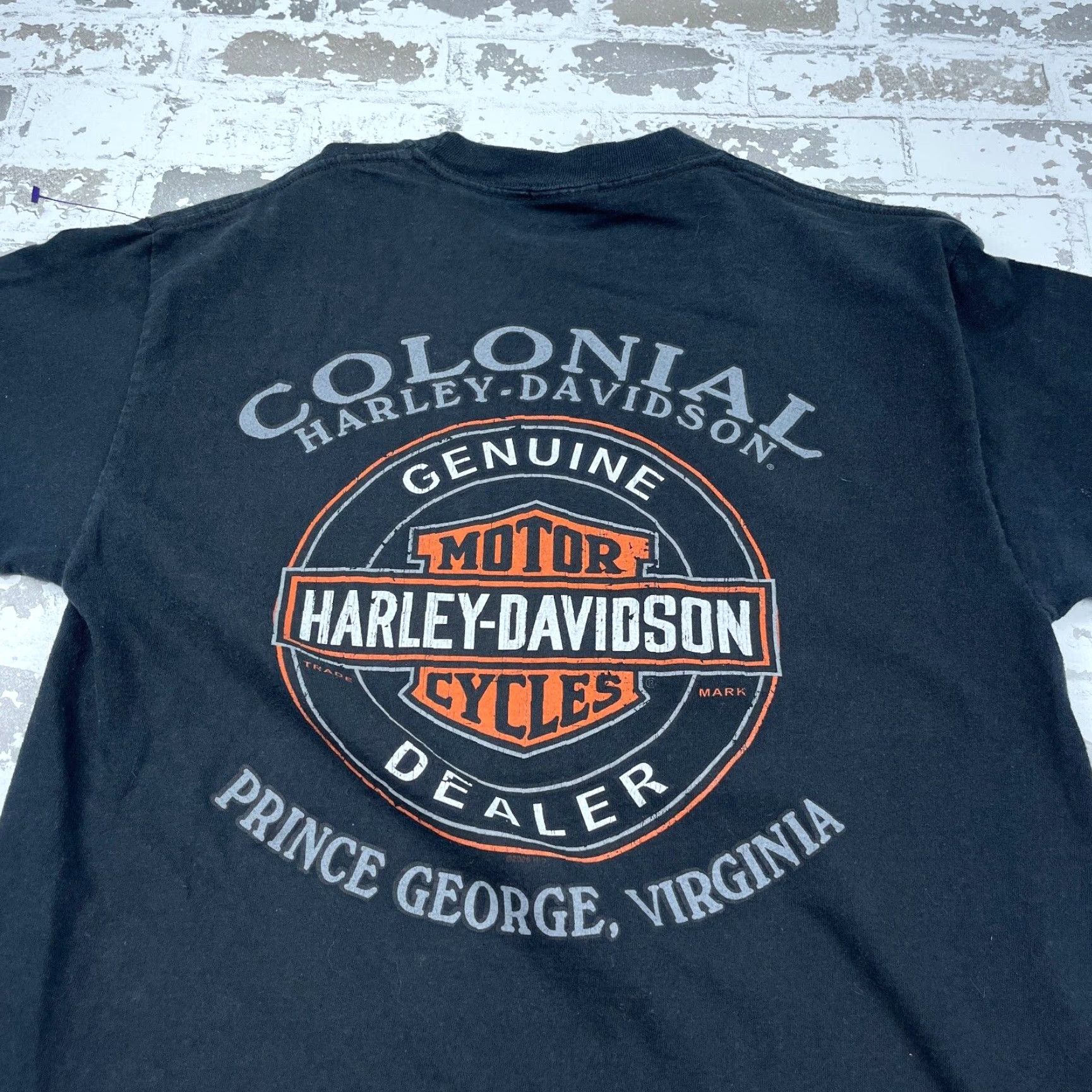 Harley Davidson Vintage Harley-Davidson T-Shirt Men Medium Black 80s Biker Logo Graphic Casual Size US M / EU 48-50 / 2 - 6 Thumbnail