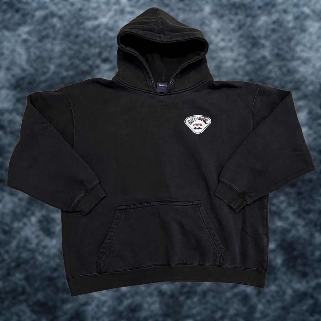 Billabong VINTAGE Billabong Pullover Hoodie Sweatshirt Hoodie Mens L Black Y2k Grunge Surf Skate Front Kangaroo Pocket Ribbed Cuffs Drawstrings Size US L / EU 52-54 / 3 - 1 Thumbnail
