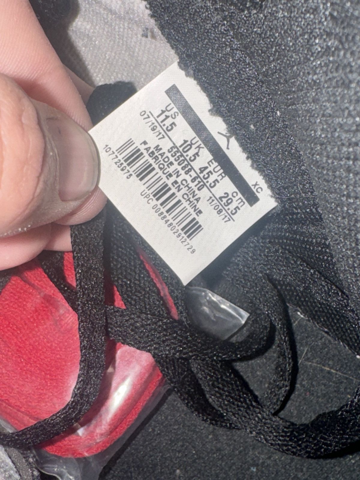 Jordan Brand × Nike Jordan 1 Bred toe Size 11.5 Size US 11.5 / EU 44-45 - 12 Thumbnail