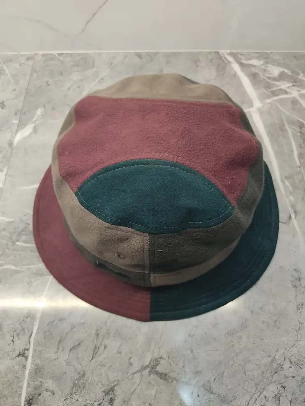 Borsalino × Vintage Vintage Borsalino Patchwork Style Bucket Hat Size ONE SIZE - 6 Thumbnail