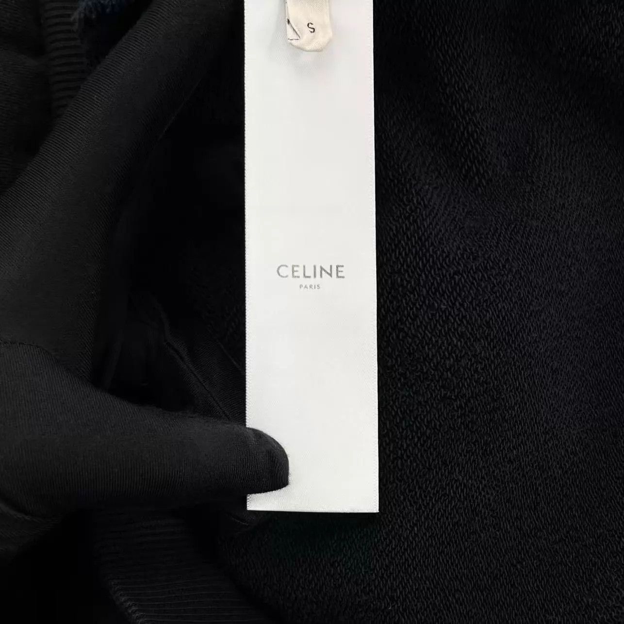 Celine Celine SS24 Black Logo Hoodie S Size US S / EU 44-46 / 1 - 6 Thumbnail