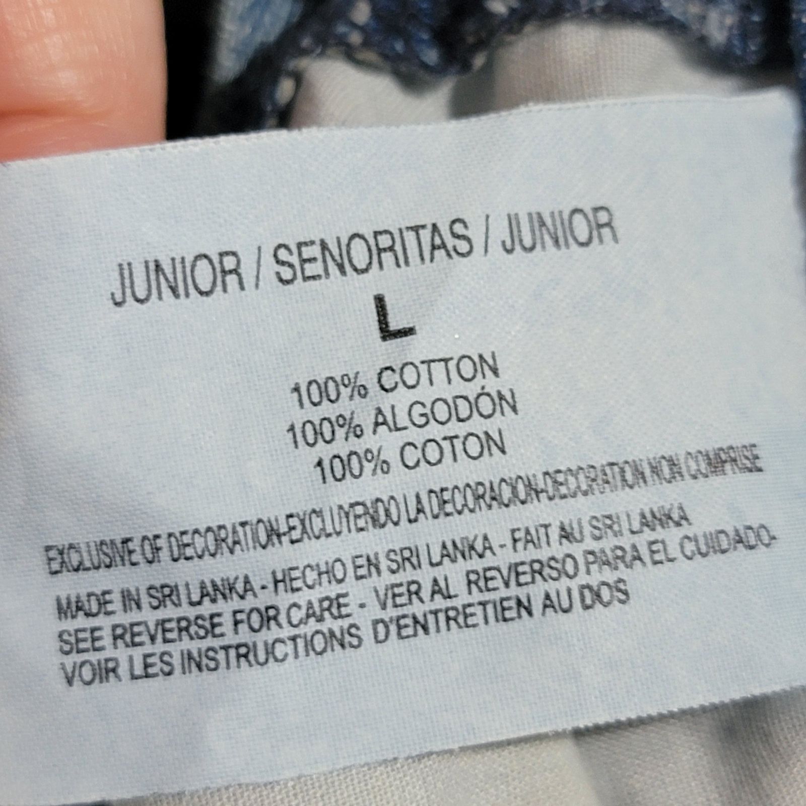 Other l.e.i. Junior Denim Shorts Overalls - Size Junior Large Size 38" / US 16 / IT 52 - 6 Thumbnail