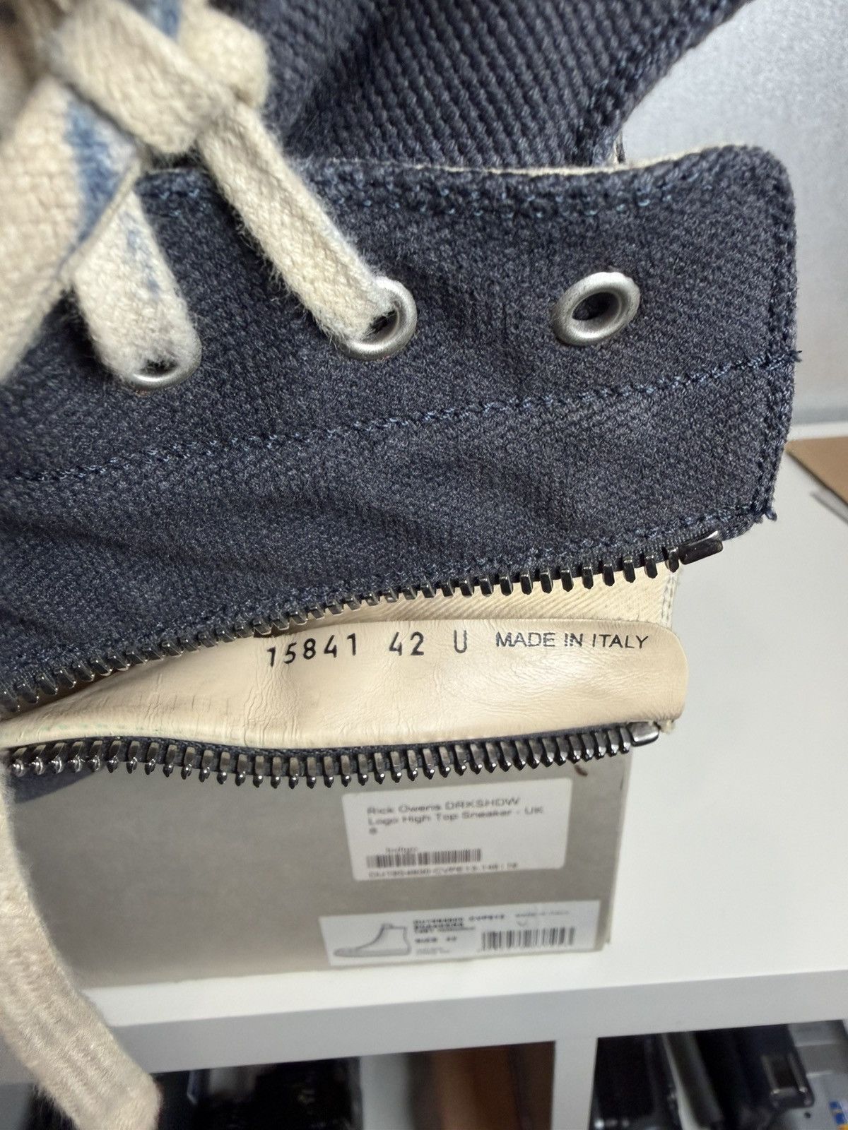 Rick Owens Rick Owens DRKSHDW Ramones Navy Size US 9 / EU 42 - 8 Thumbnail