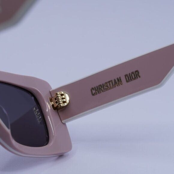 Dior Dior DIORPACIFIC S1U 40A0 Sunglasses Pink/White Rectangle Size ONE SIZE - 8 Thumbnail