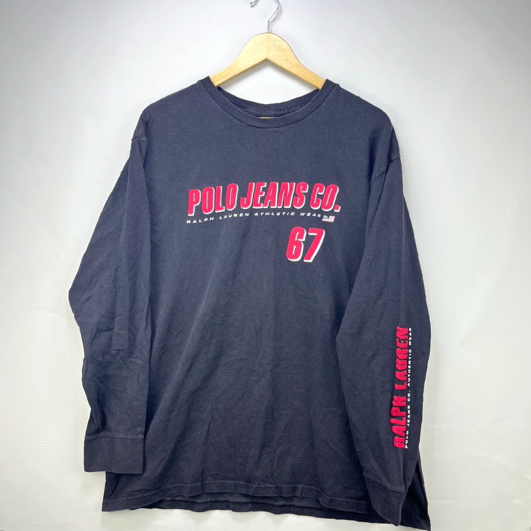 Ralph Lauren VINTAGE Polo Ralph Lauren Jeans Co Long Sleeve Shirt 2XL Black 90s Mens Polo Ralph Lauren Jeans Co Long Sleeve Shirt 2XL Black 90s Mens Size US XXL / EU 58 / 5 - 2 Thumbnail