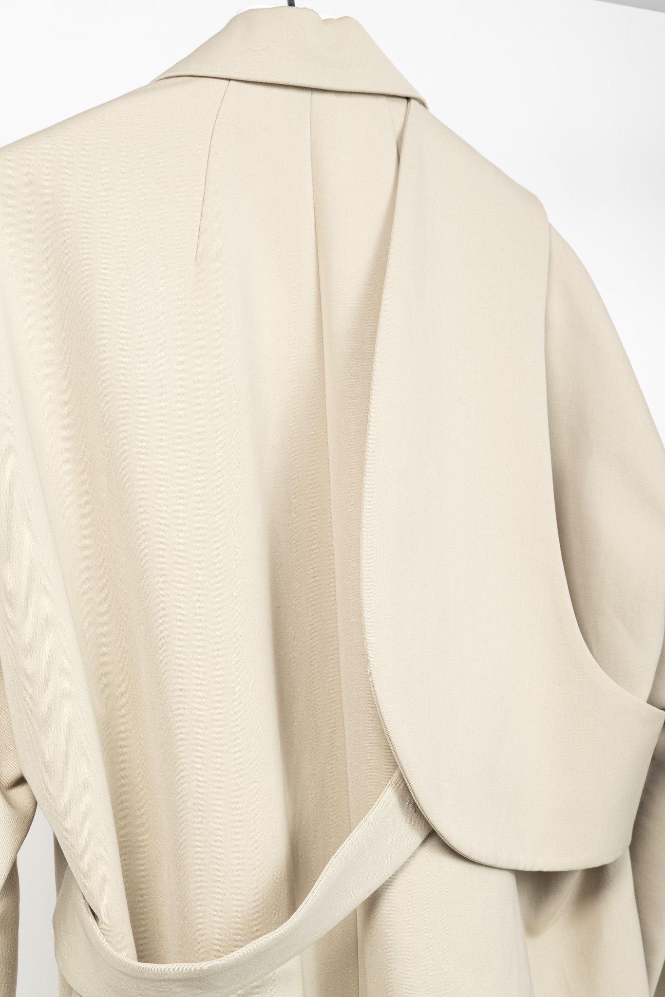 Wooyoungmi Wooyoungmi SS/17 Beige Twill Wrap Harness Coat Size US M / EU 48-50 / 2 - 8 Thumbnail
