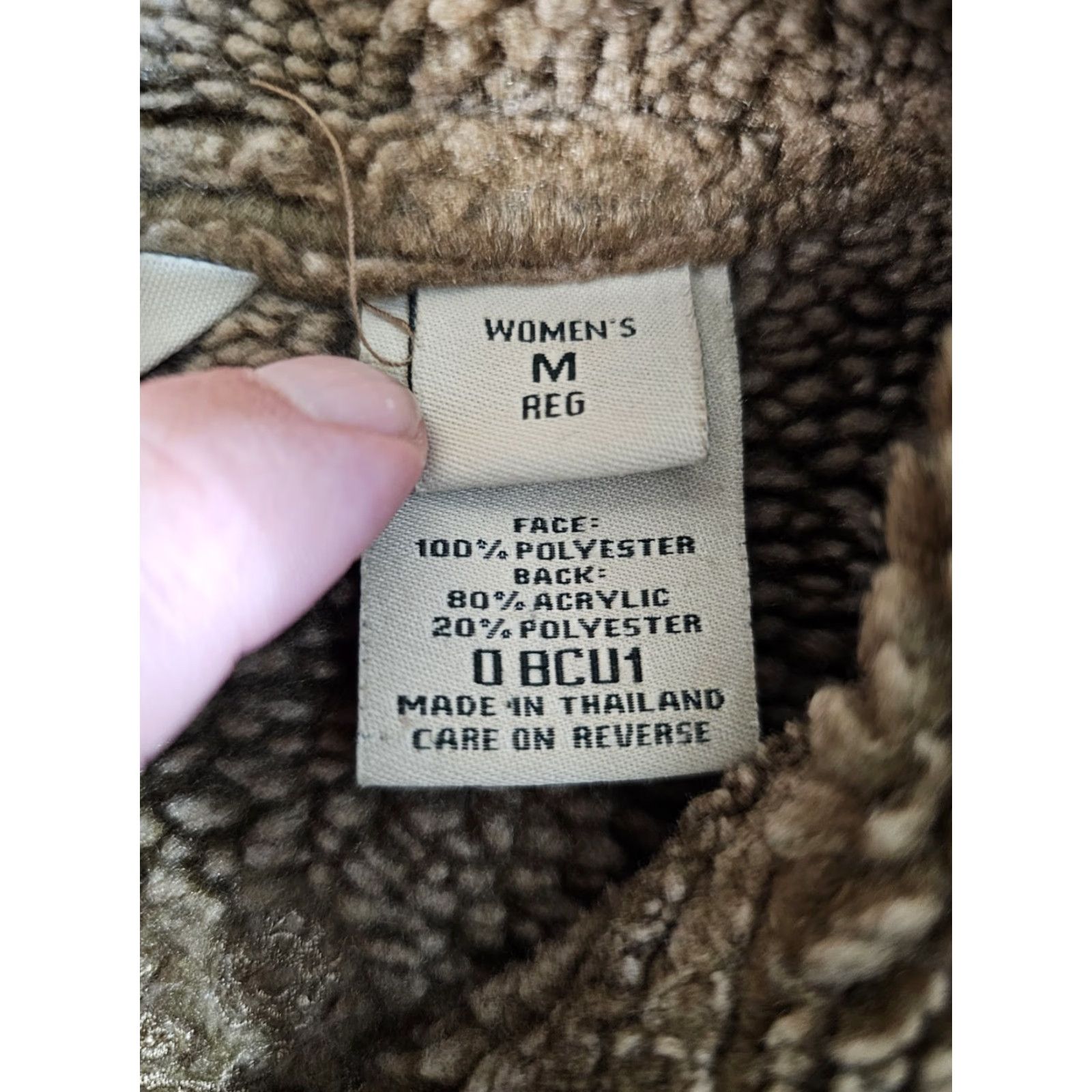 Vintage VINTAGE L.L.Bean Womens Jacket Floral Design Faux Suede Lined Fleece Brown Size M Reg Size M / US 6-8 / IT 42-44 - 4 Thumbnail