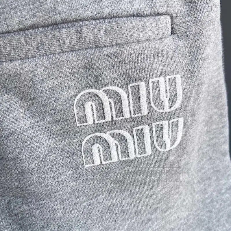 Miu Miu Miu Miu Gray Cotton Women's Shorts . Size 28" / US 6 / IT 42 - 7 Thumbnail