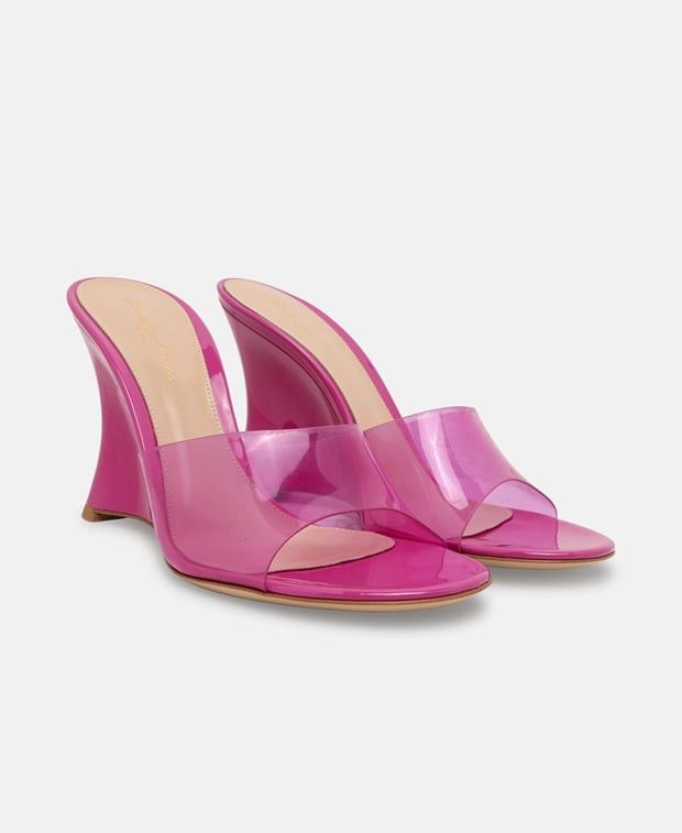 Gianvito Rossi Glass bloom Mules Size US 7 / IT 37 - 1 Thumbnail